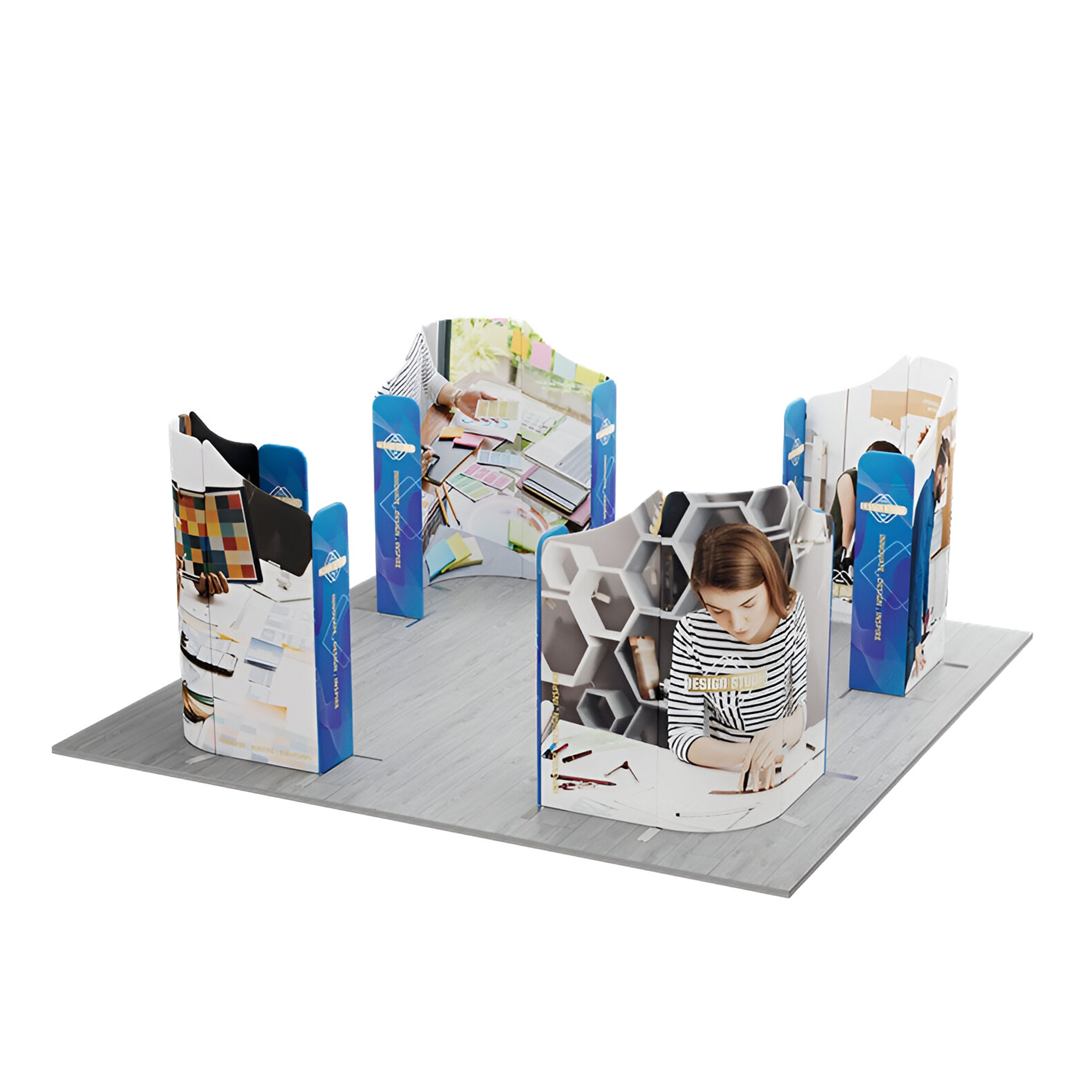 Magnetic Modular Fabric Stand Display