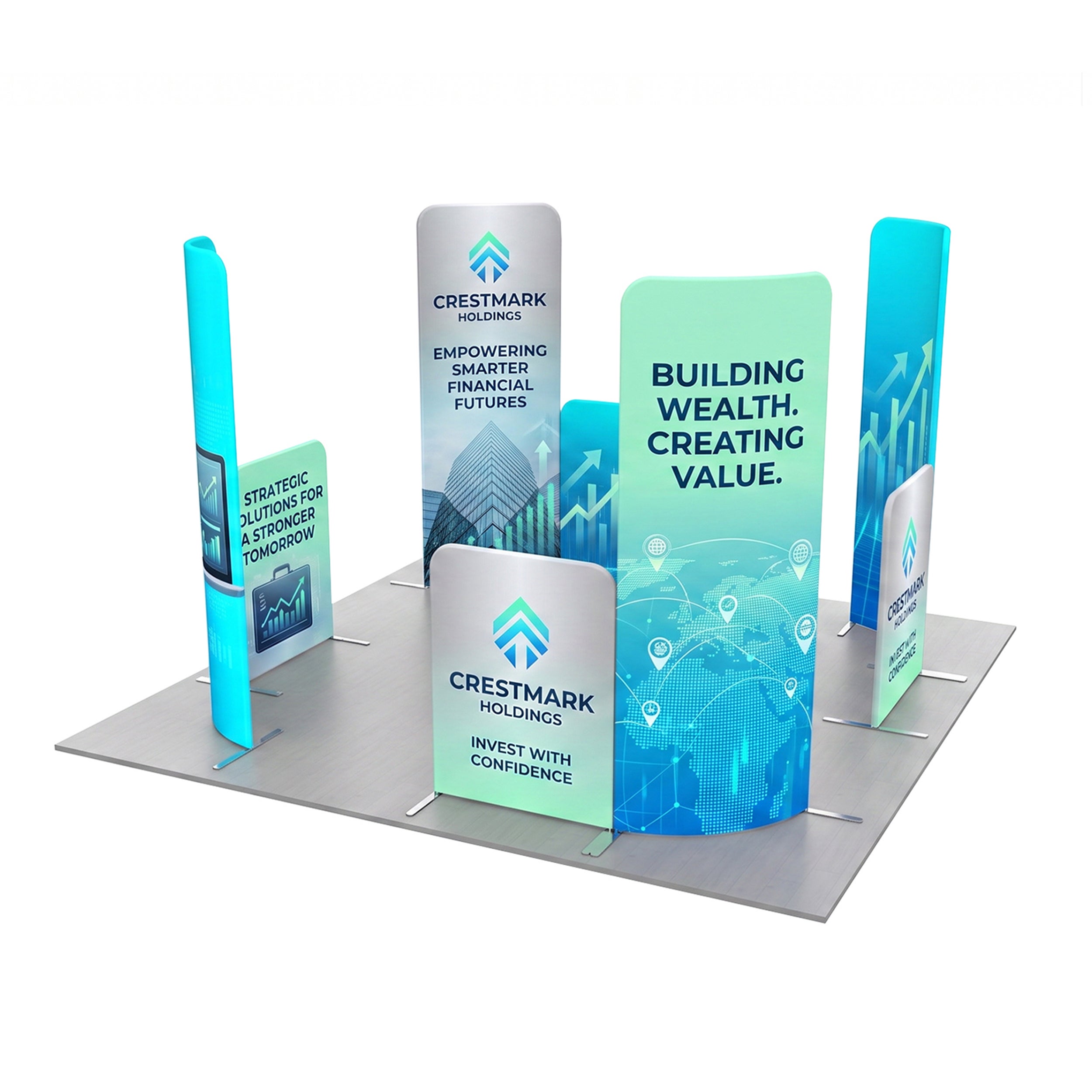 10 ft magnetic modular fabric displays design 10 45 degree