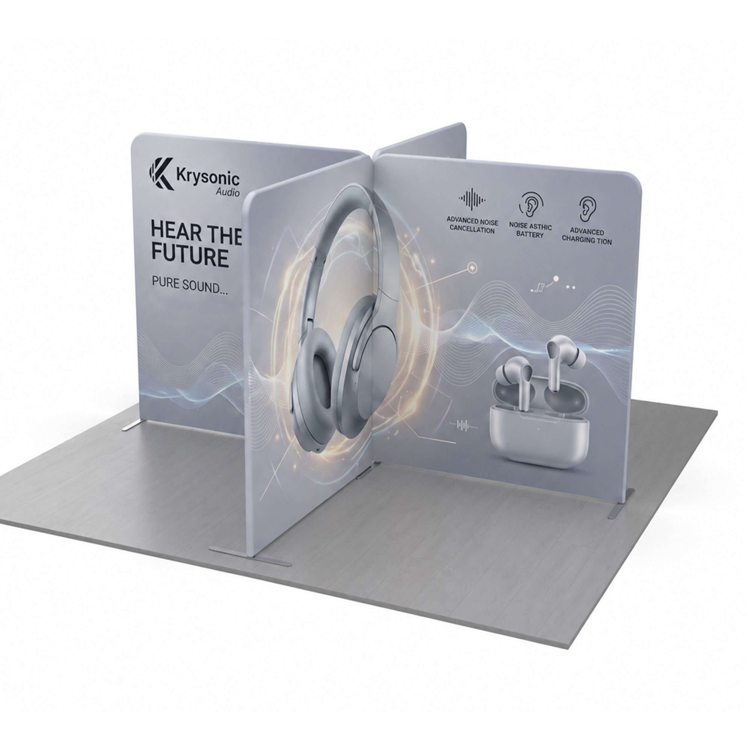 13 ft magnetic modular fabric displays design 13 45 degree