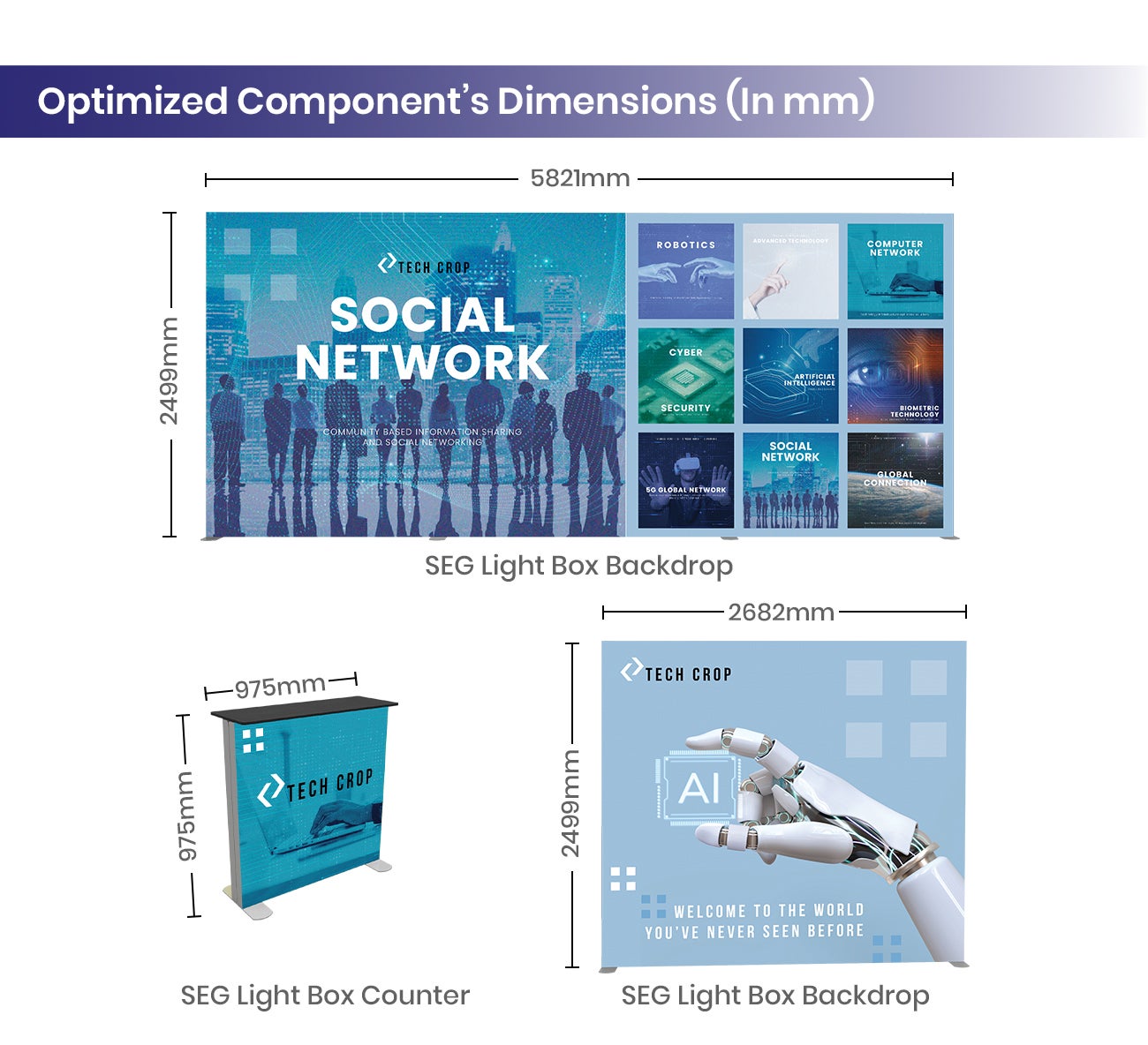 6 m Backlit Exhibition Display - Design 4