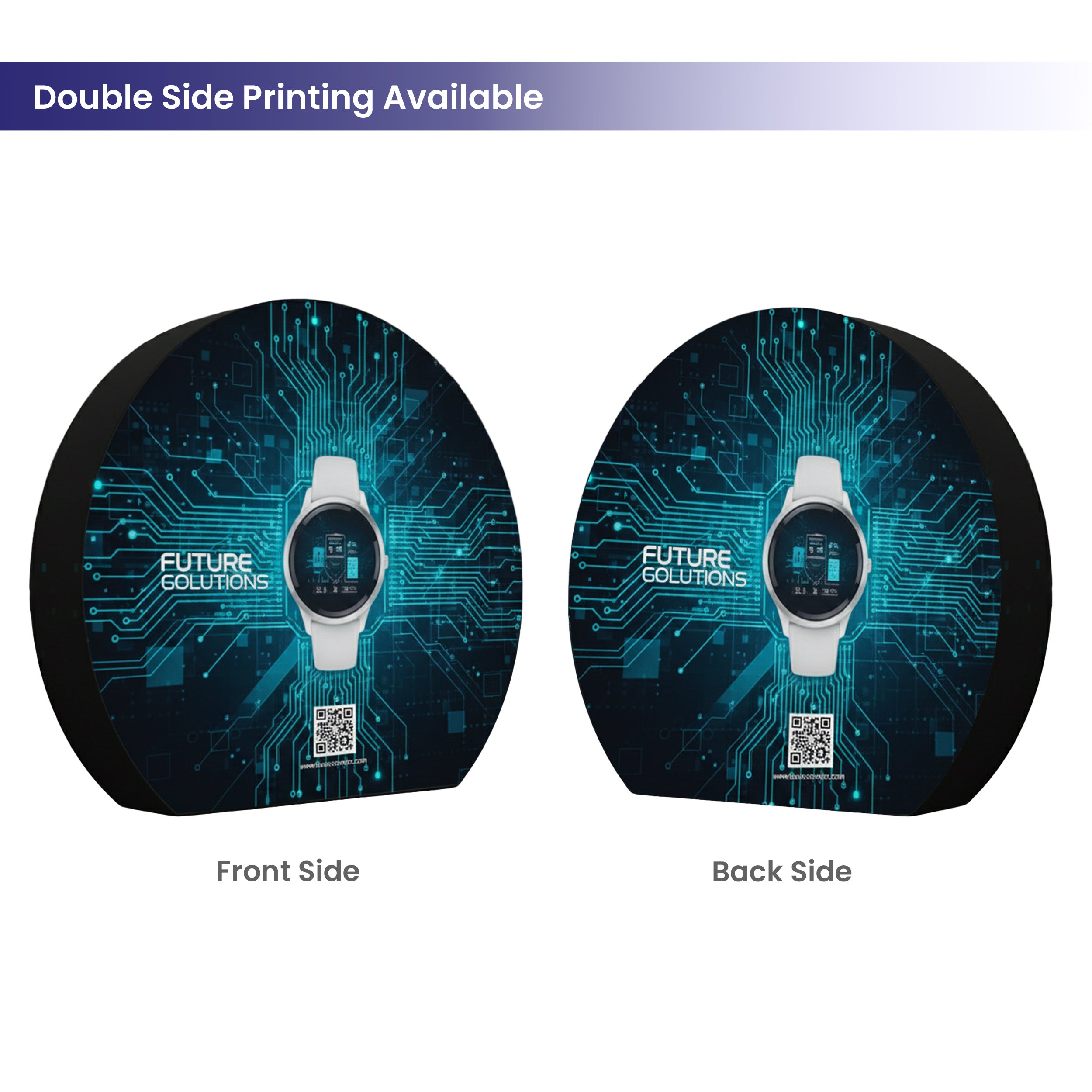 3D Moon Shaped Fabric Media Wall Double Side Printing Available BBEXPO3DMOON03_6_UK