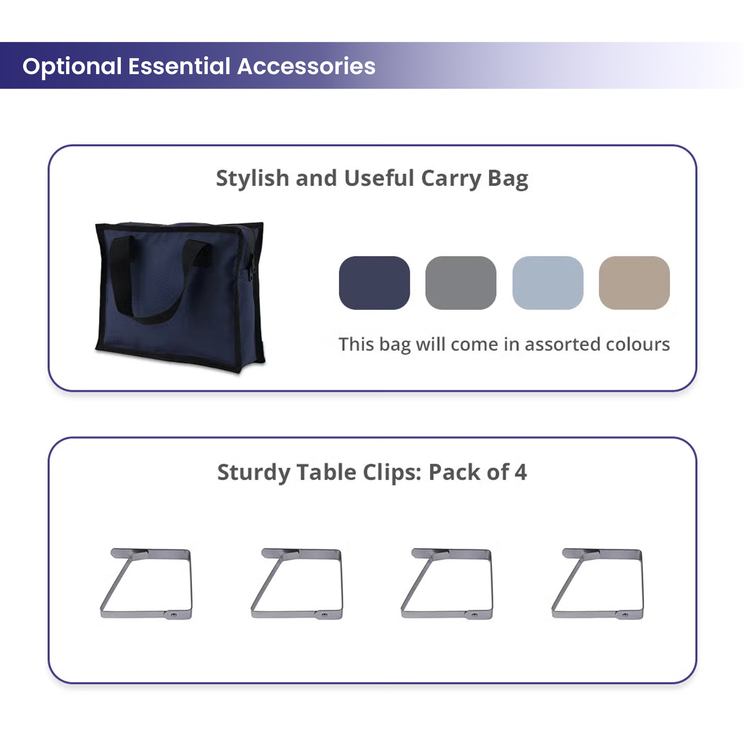 505_Rectangle Table Toppers Optional Essential Accessories