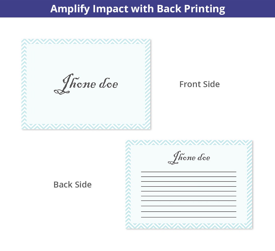 Flat Note Cards