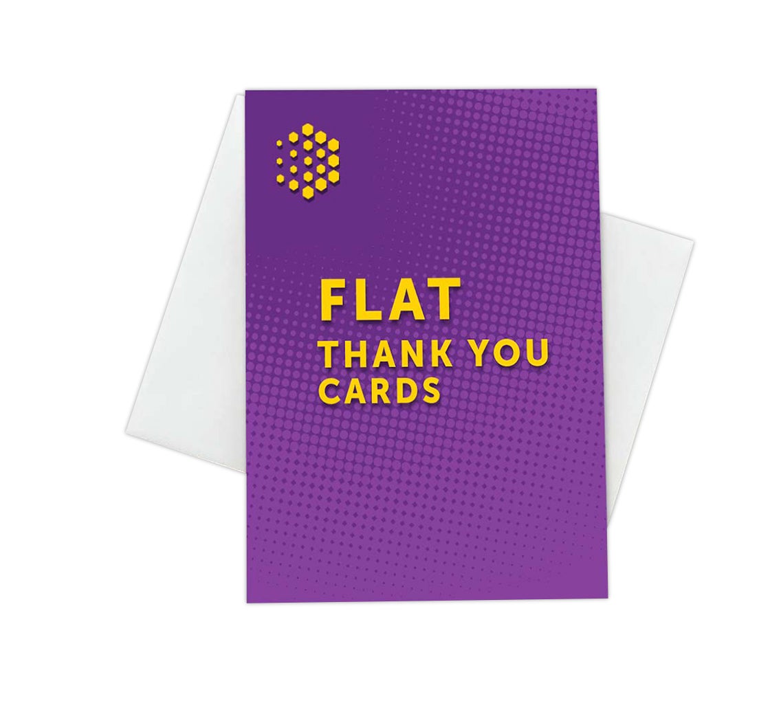 Flat Thank You Cards