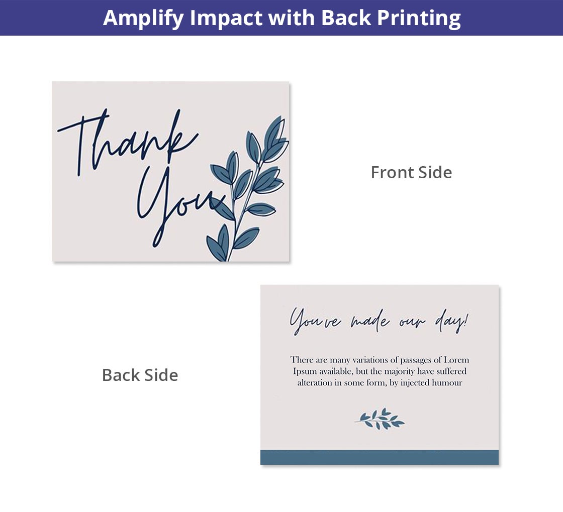Flat Thank You Cards