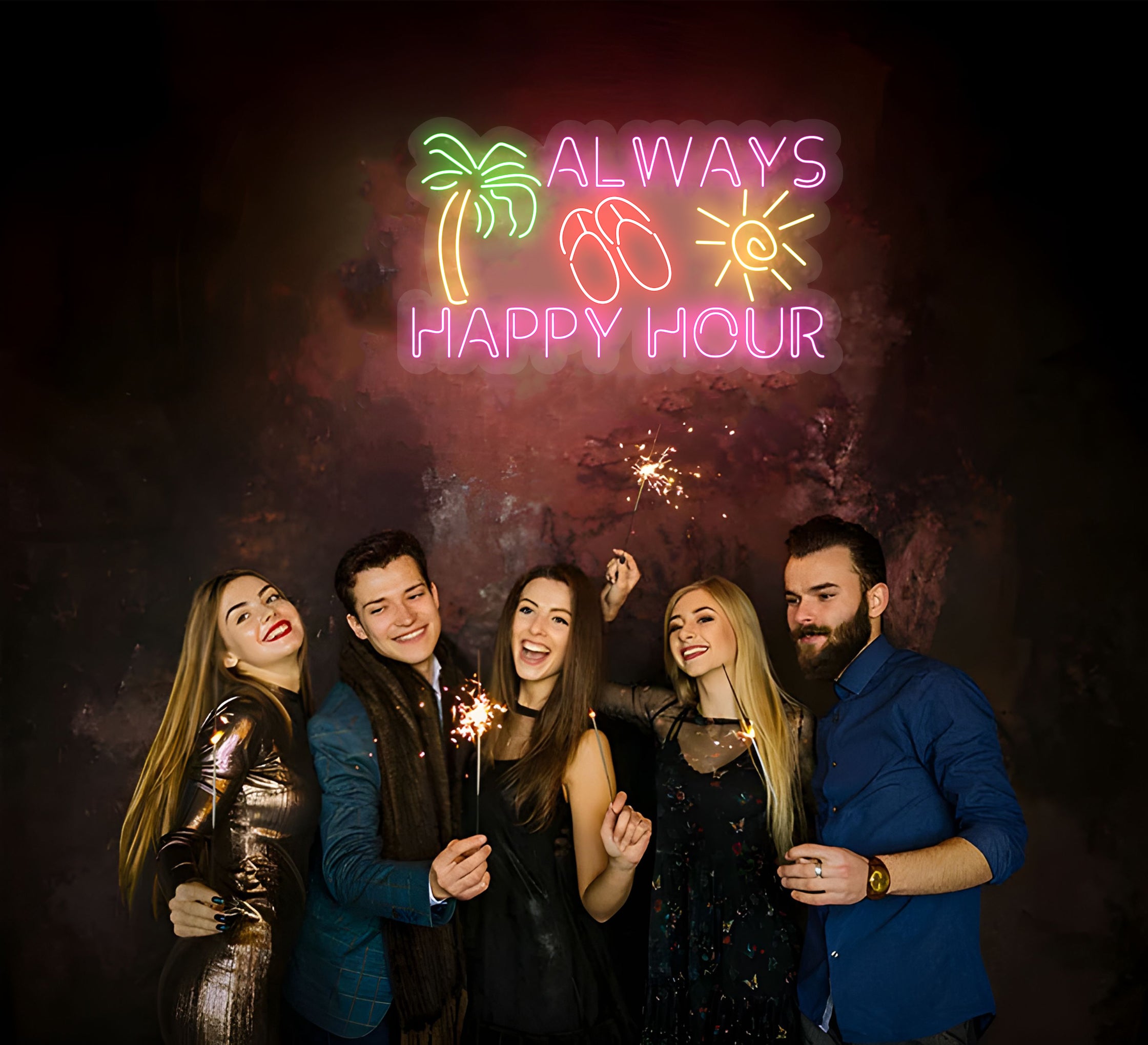 Always Happy Hour LED Neon Signs | BannerBuzz UK
