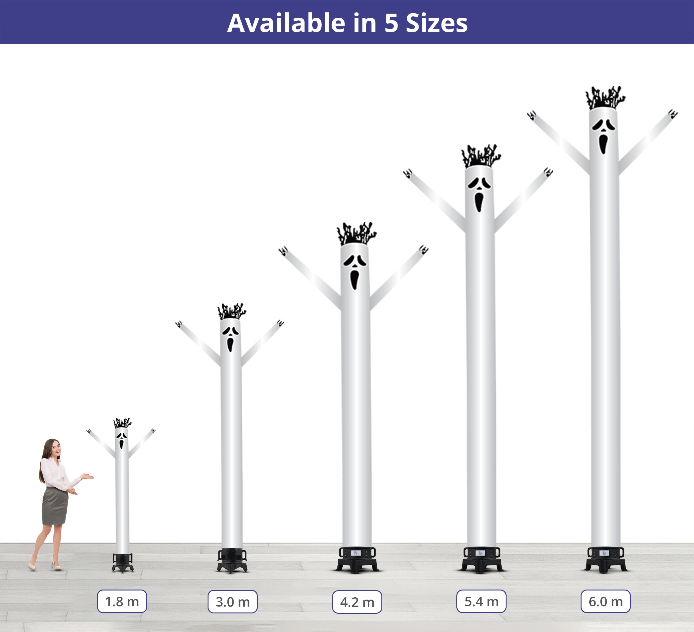 Halloween Ghost Inflatable Tube Man