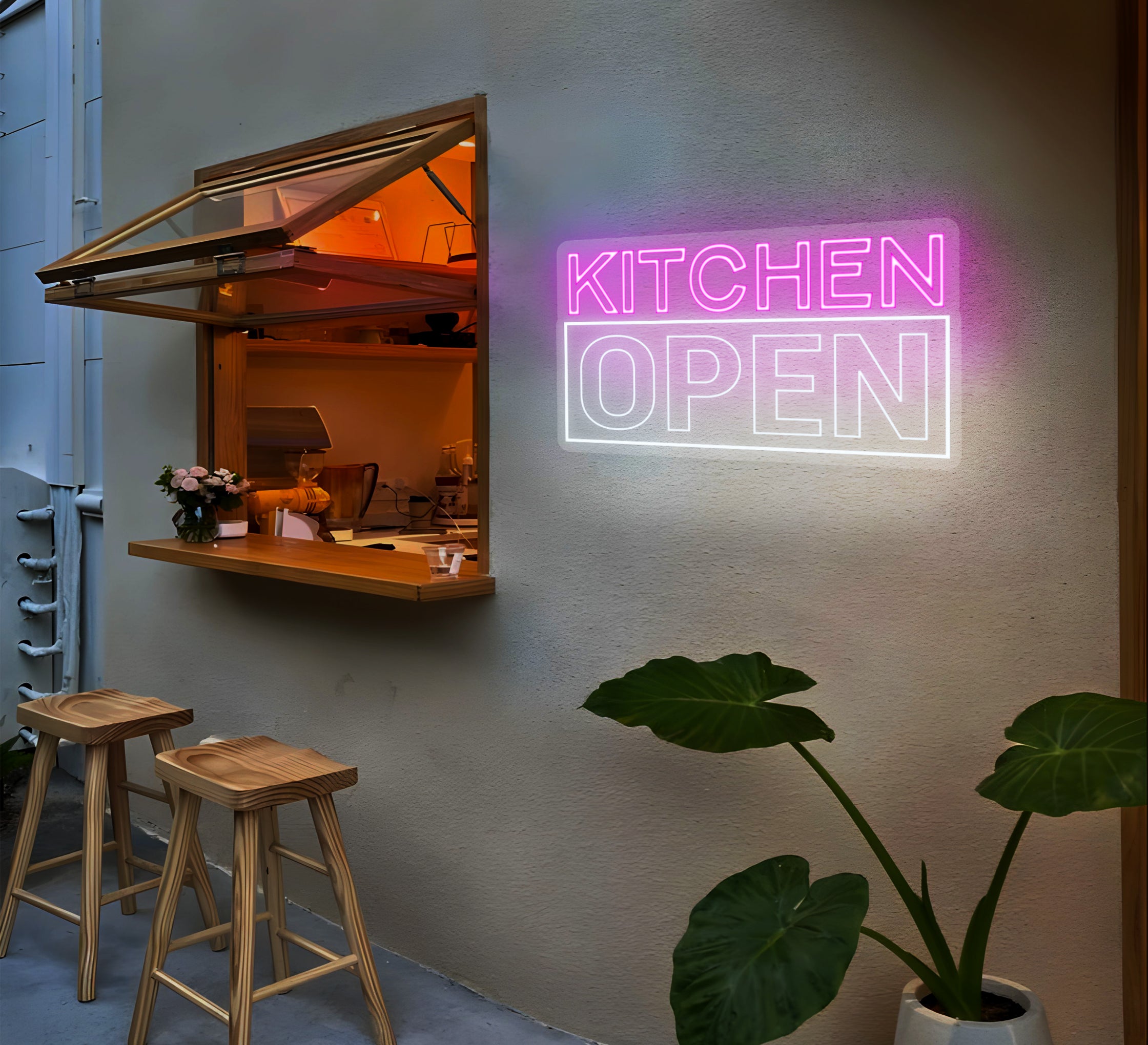 Kitchen Open Neon Sign