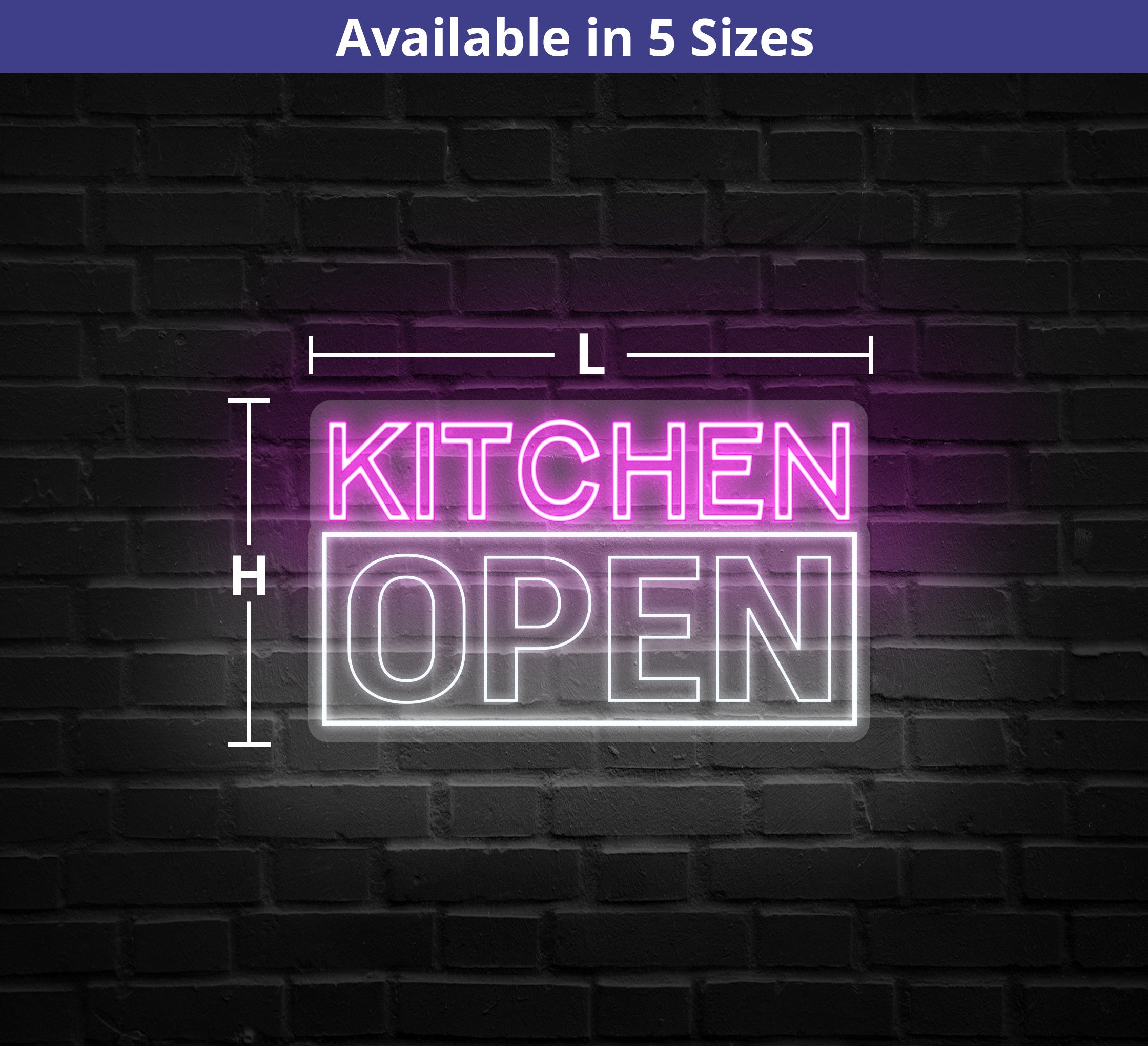 Kitchen Open Neon Sign