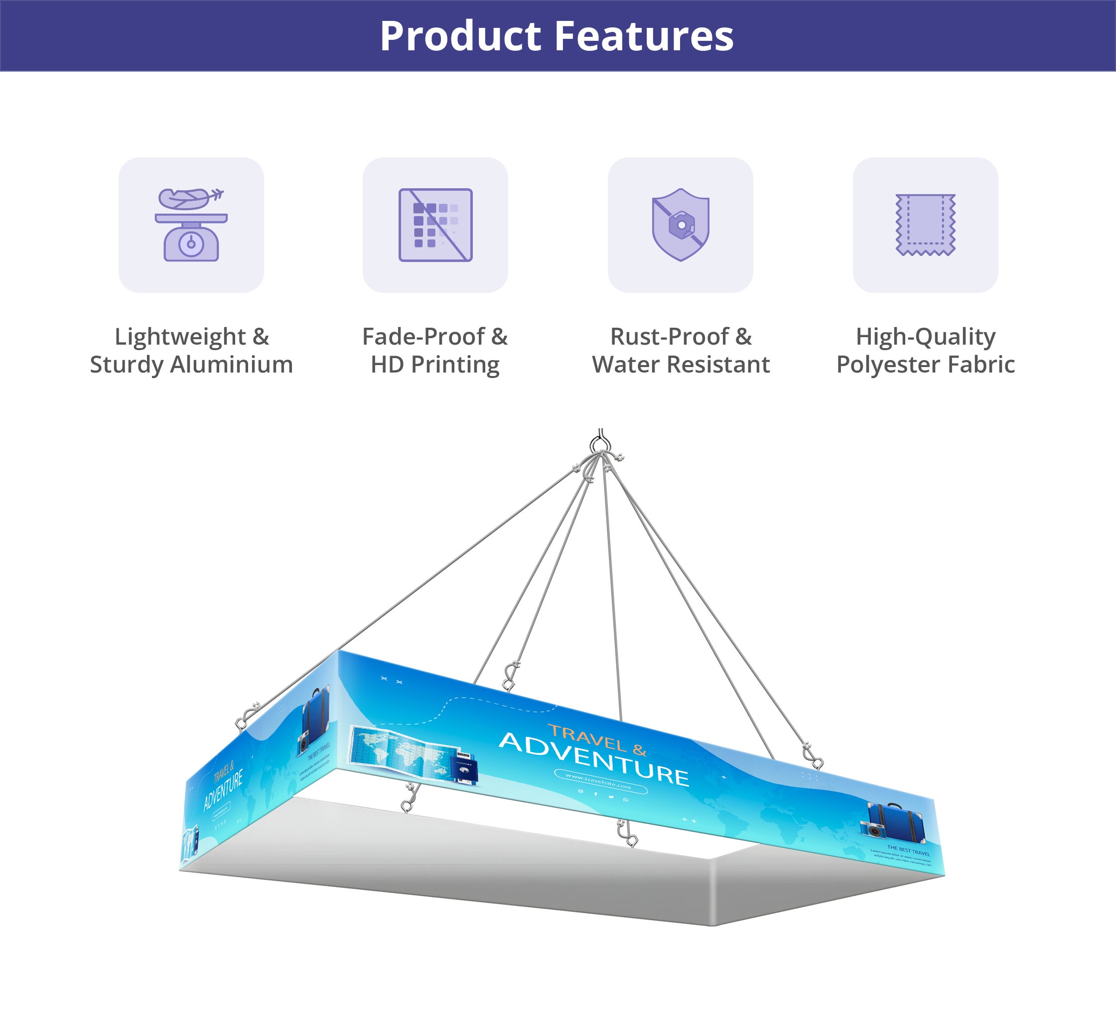 Sky Tube Rectangle Hanging Banners