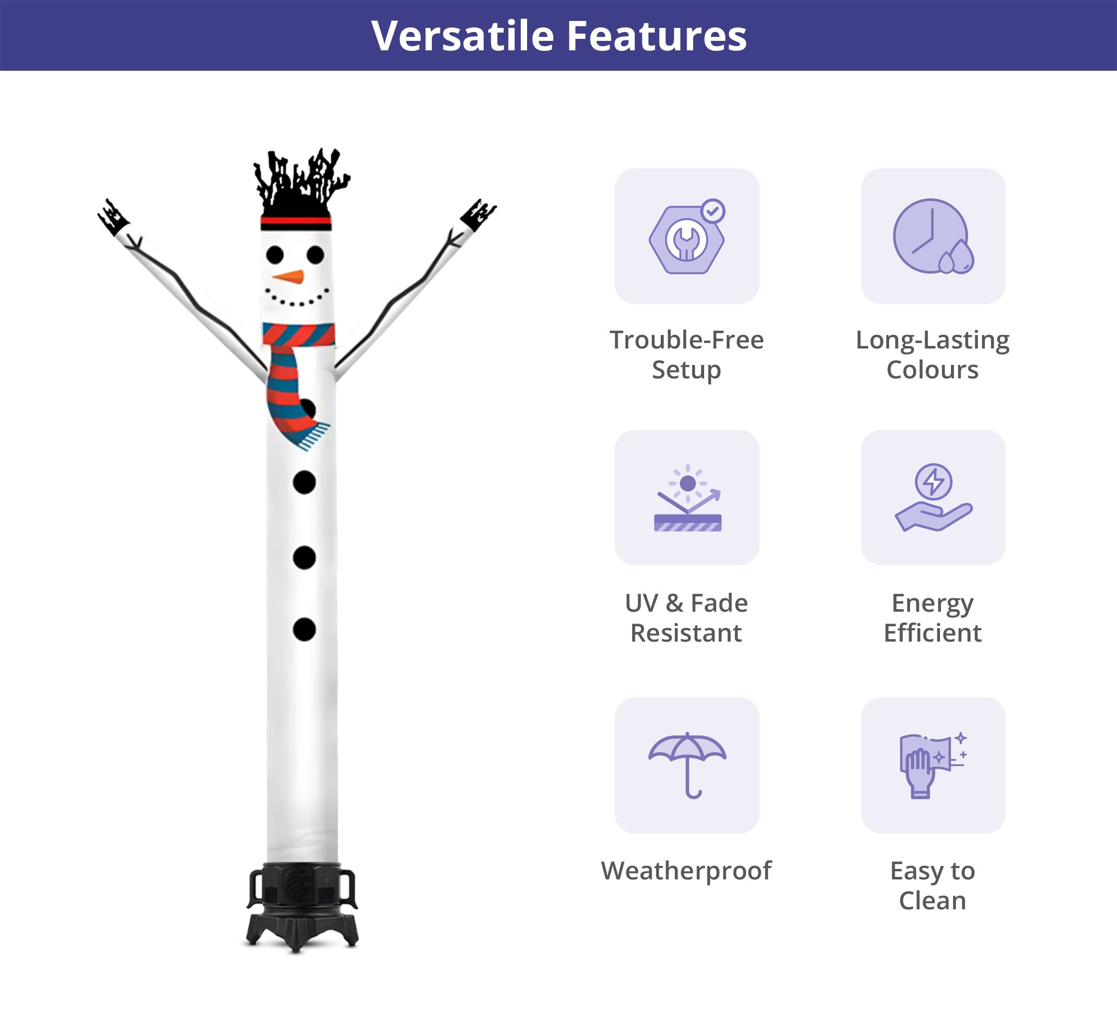 Buy Snowman Inflatable Tube Man | BannerBuzz UK