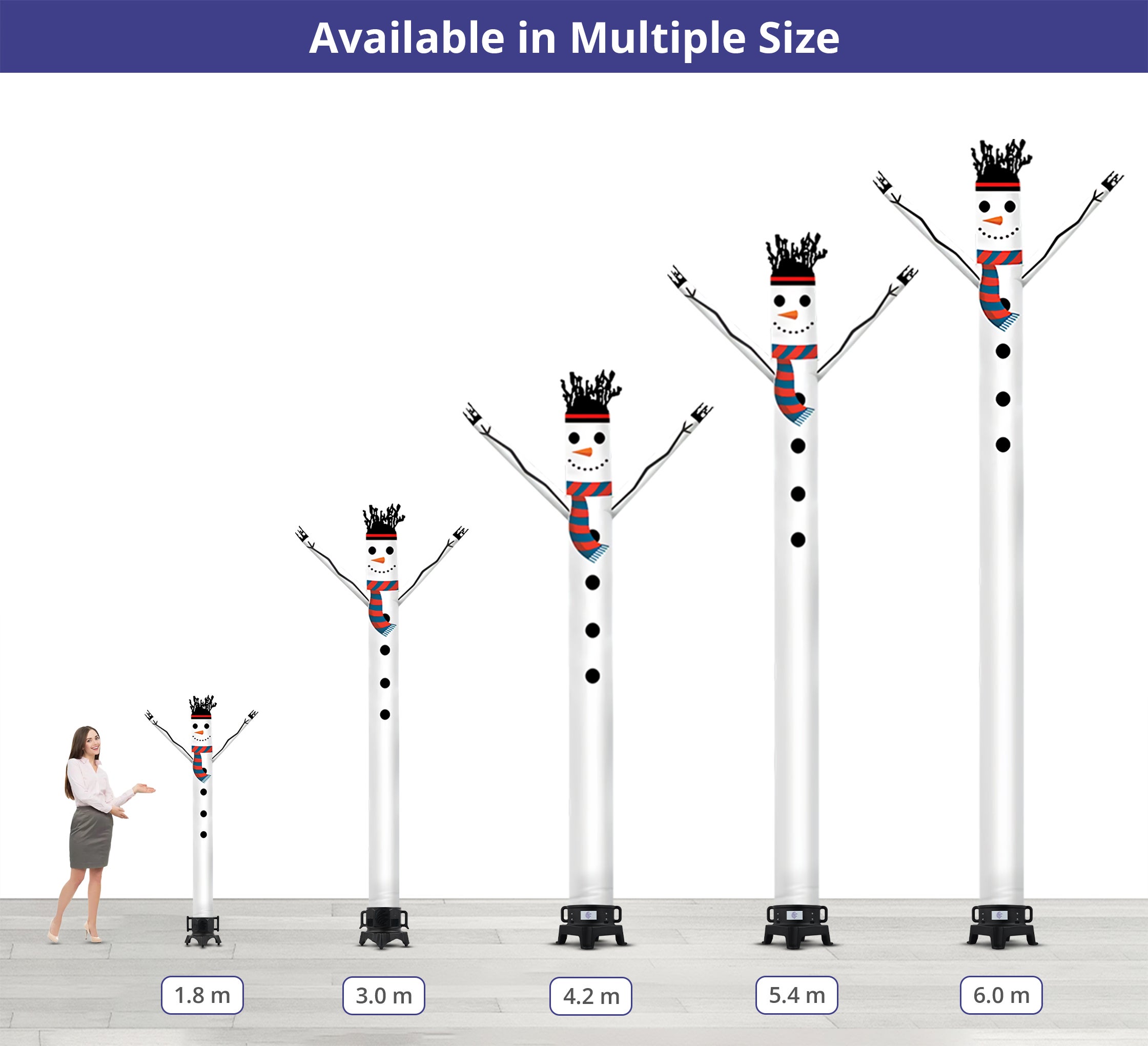 Buy Snowman Inflatable Tube Man | BannerBuzz UK