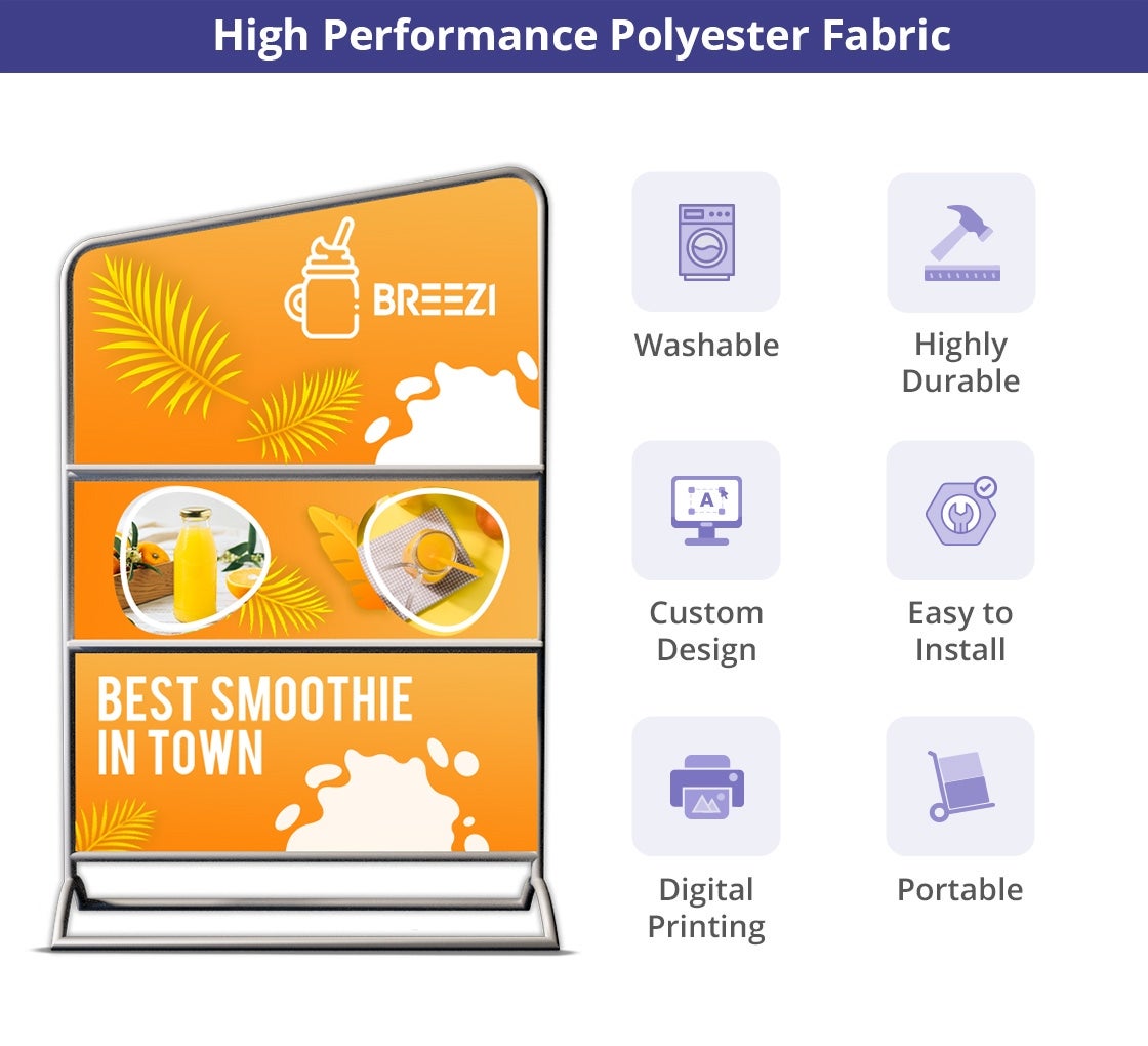Portable Display with Shelves