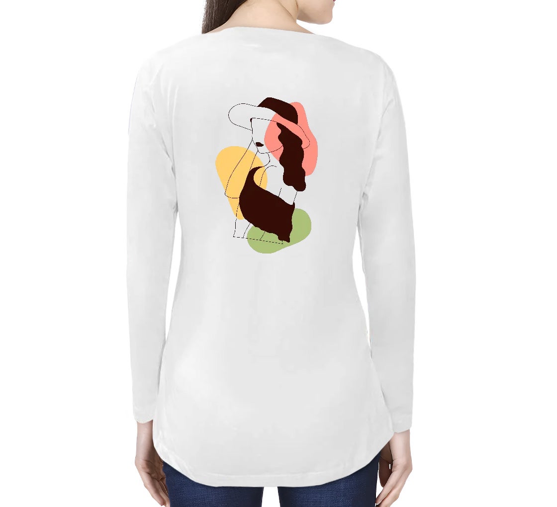 Shop Women's T-shirt - Long Sleeves | BannerBuzz, UK