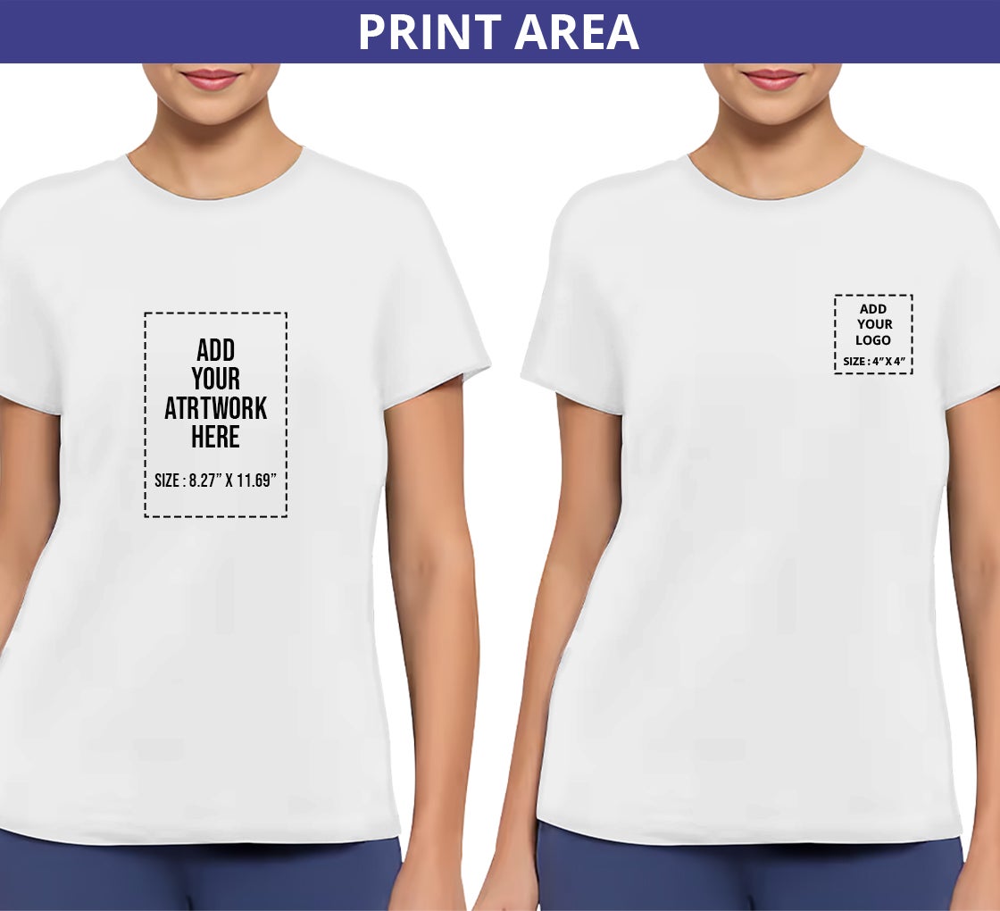 Shop Women's T-shirt - Short Sleeves | BannerBuzz, UK