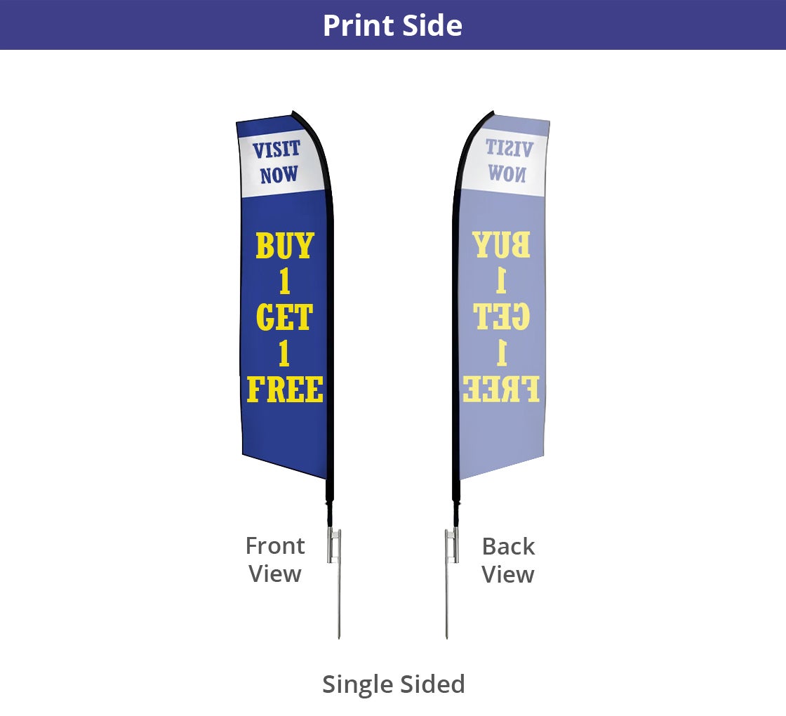 Custom Made Feather Flags Swoopers In Many Shapes And Sizes - Foto 6