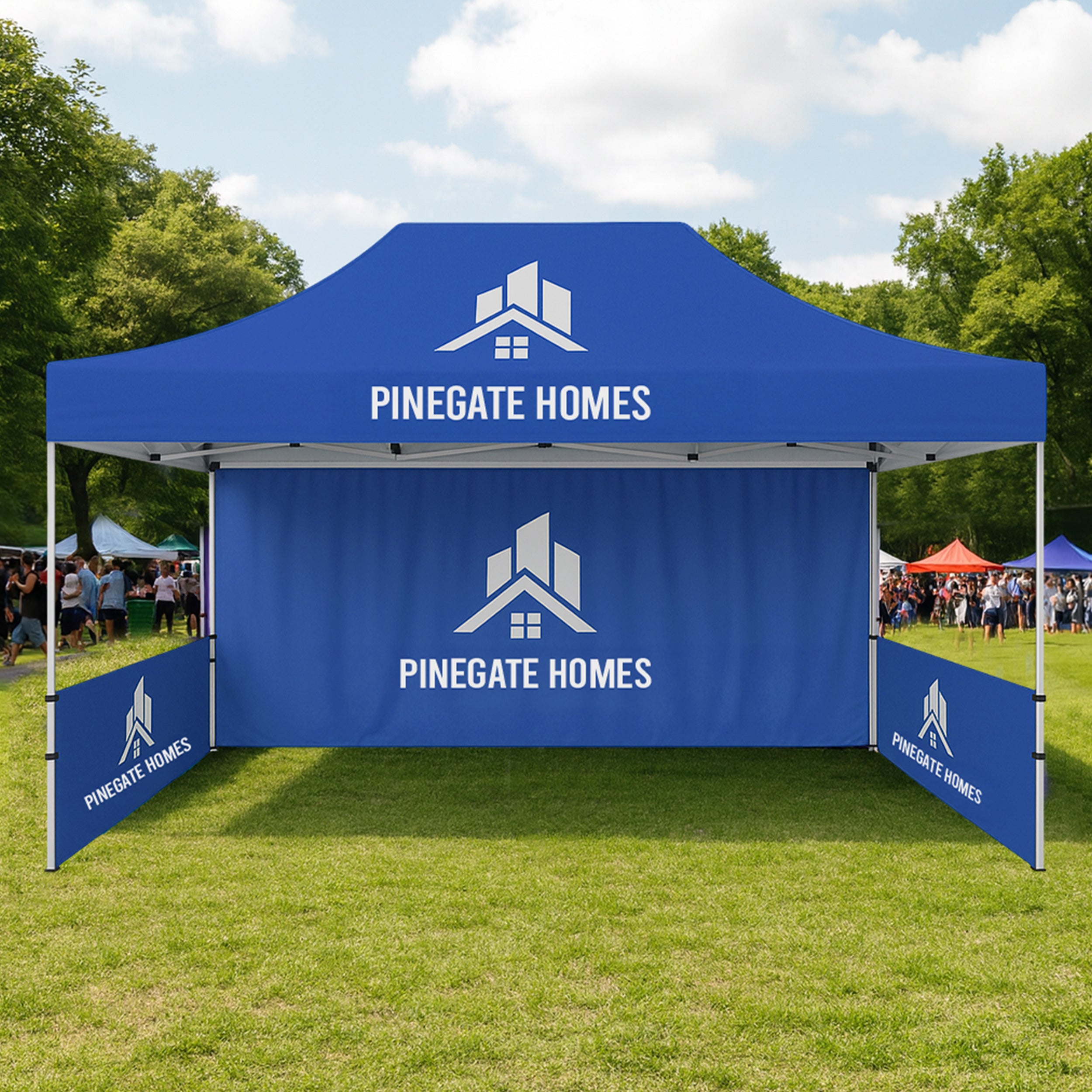 Pop Up Tents 10 x10 - Customized Canopy For Commercial/Beach Party/Outdoor Events, Trade Show Or Flea Markets By Bannerbuzz BBUKFIDBBCCNTN012