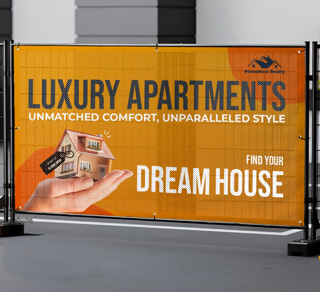 Fabric Mesh Fence Banners