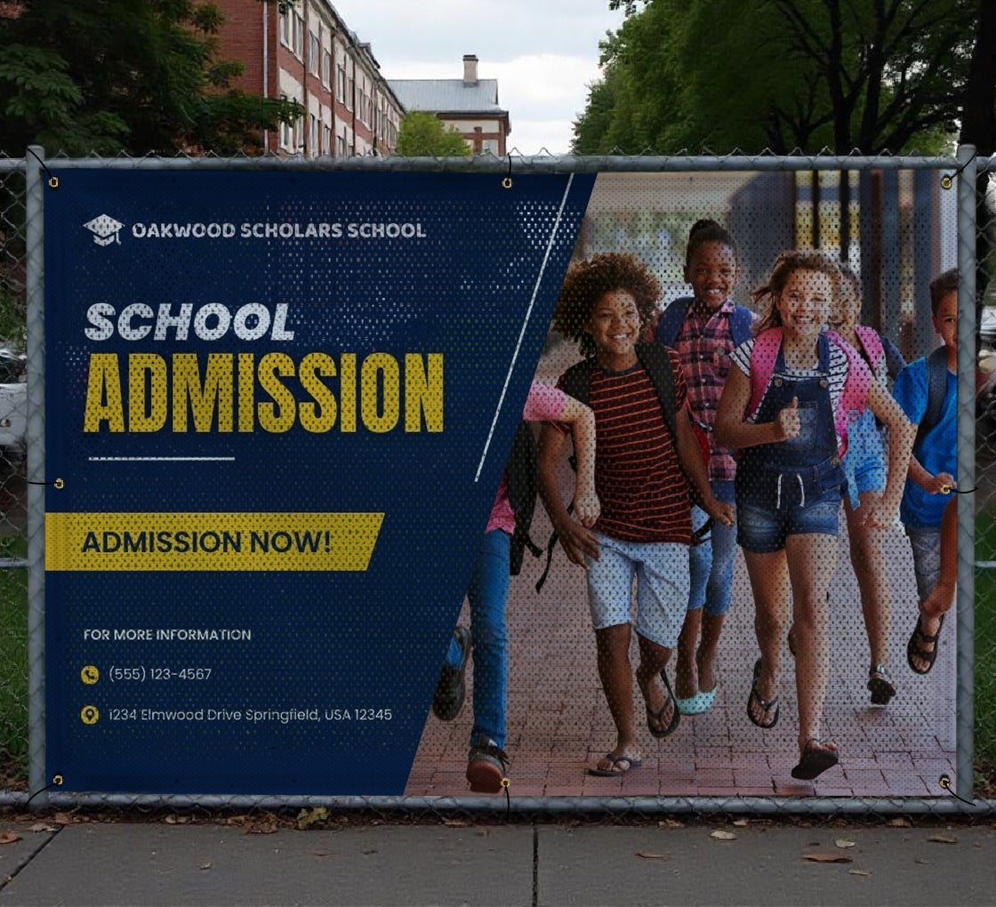 Fabric Mesh Fence Banners