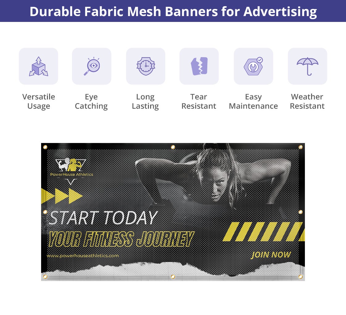 Fabric Mesh Fence Banners