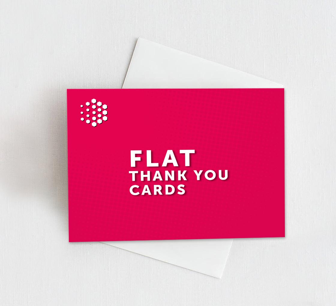 Flat Thank You Cards - Print Thank You Cards 