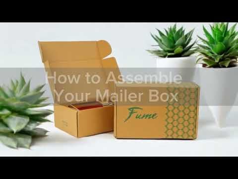 How to Assemble a Brown Mailer Box – Tutorial BannerBuzz