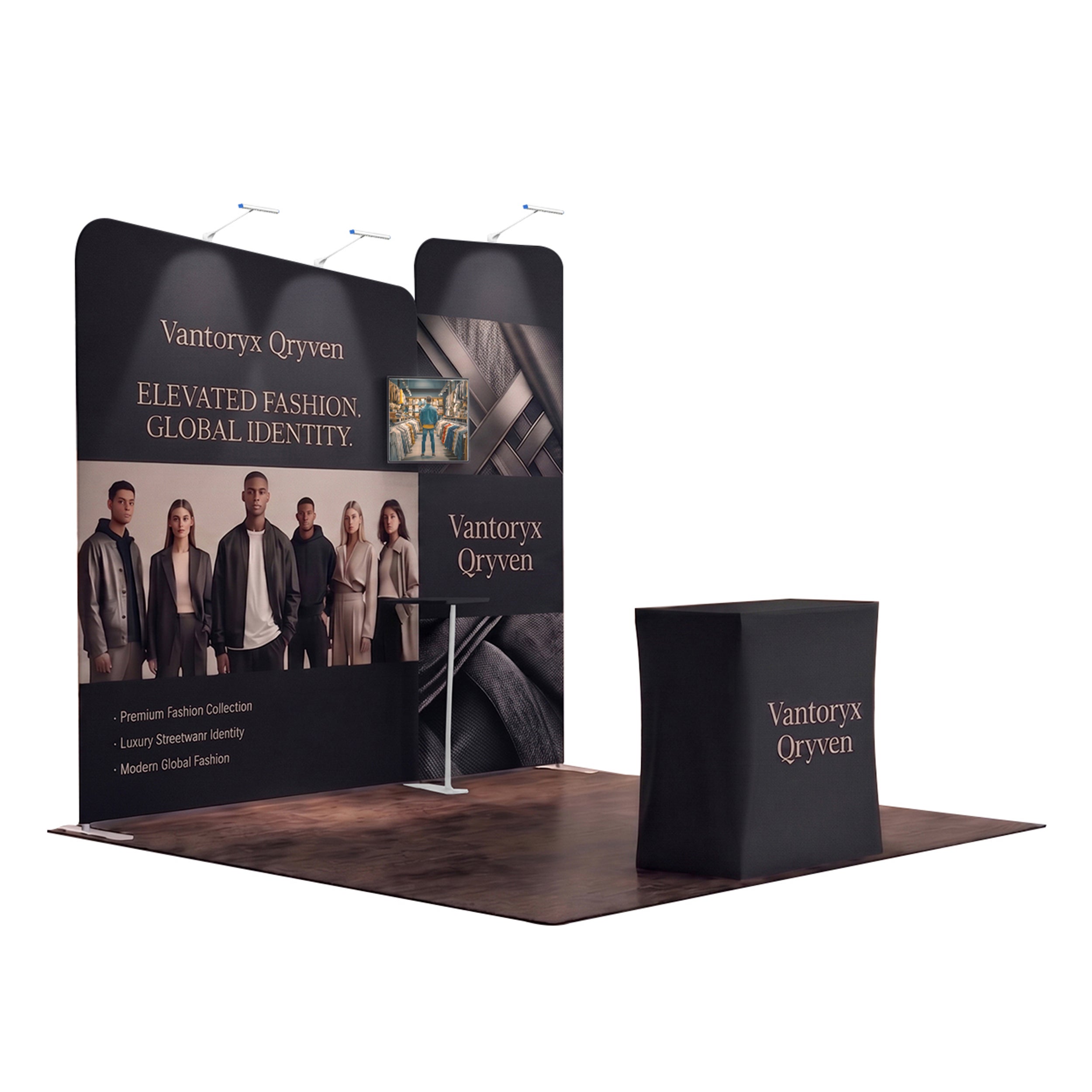 inline 10 ft inline trade show booth design 25 45 degree