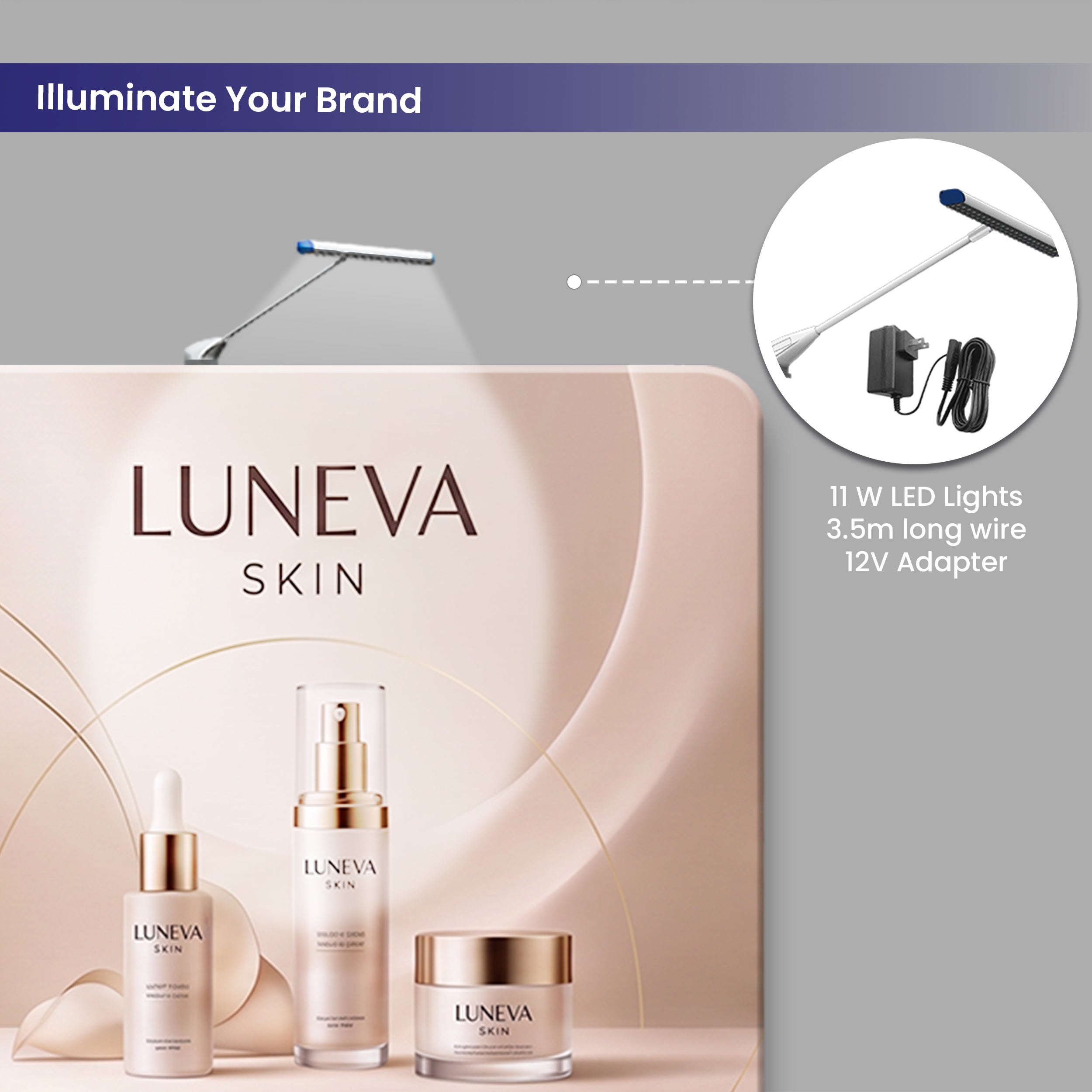 inline 20 ft inline trade show booth design 38 illuminate your brand
