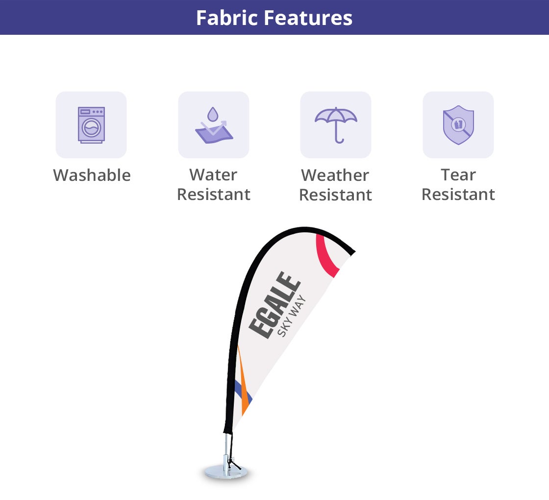 Desk Flags - Teardrop - 3
