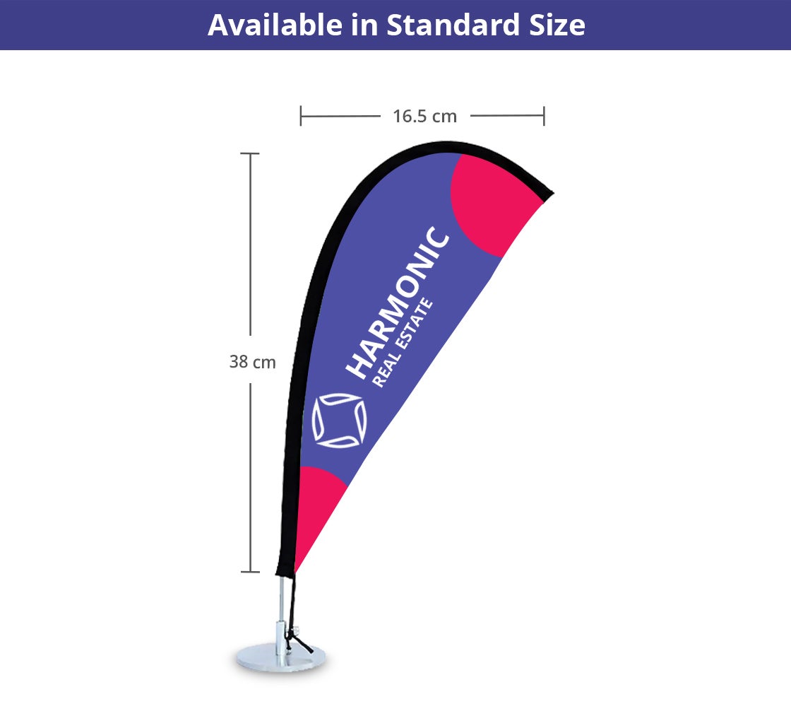 Desk Flags - Teardrop - 5