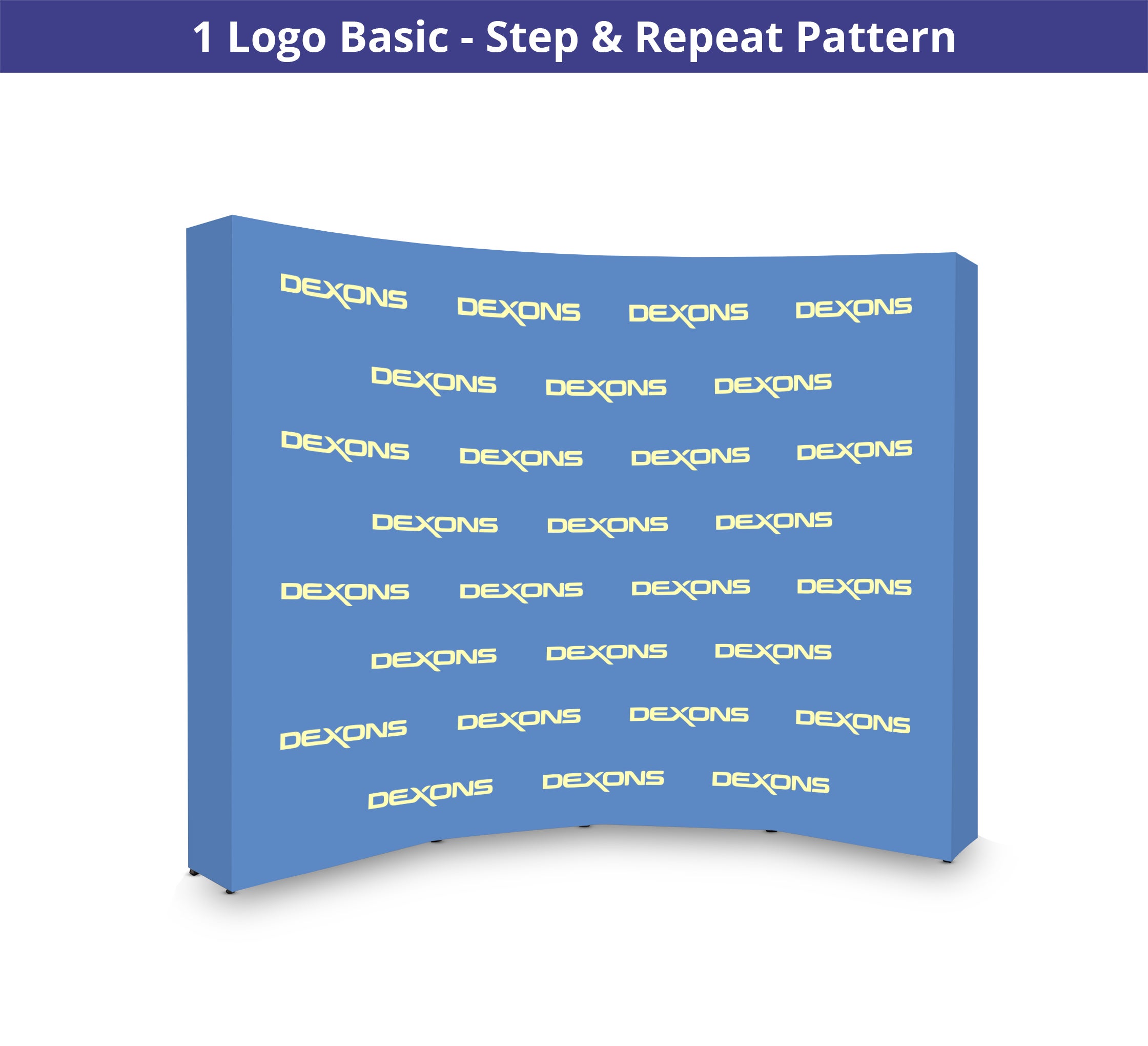 Customizable 10 ft x 8 ft Step and Repeat Pop Up Curved Display for ...