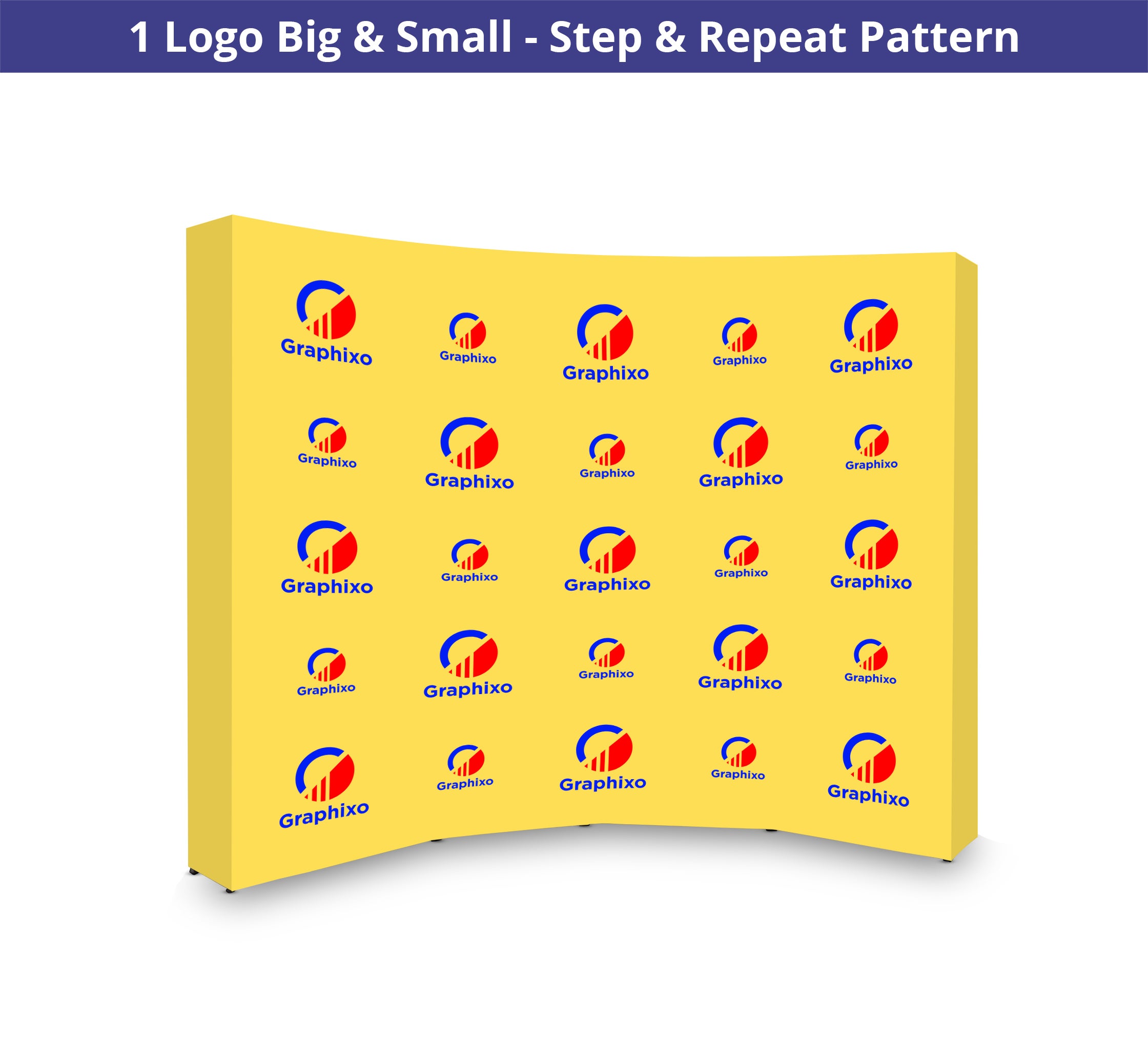 Customizable 10 ft x 8 ft Step and Repeat Pop Up Curved Display for ...