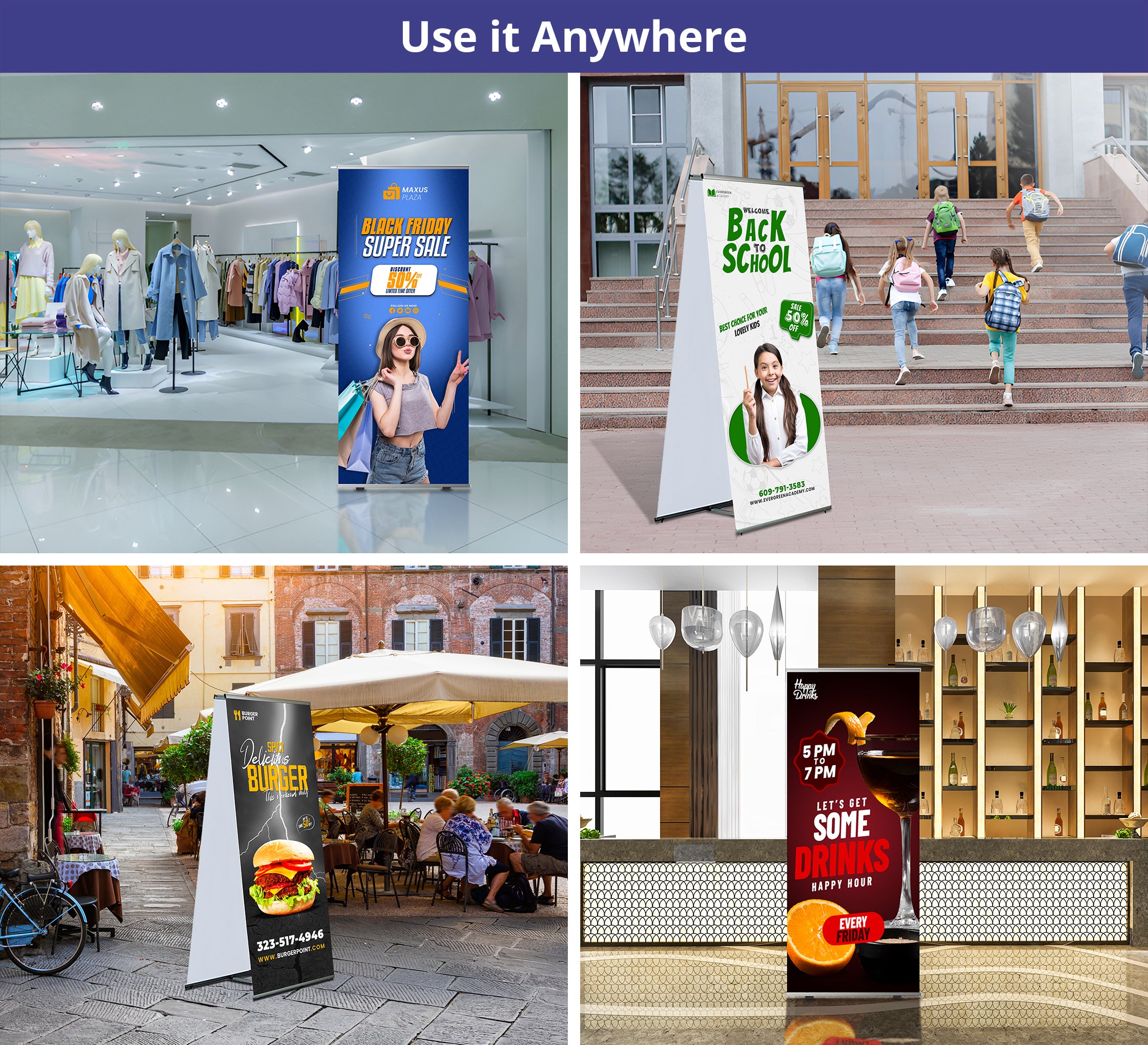 LT Banner Stands Double Sided - 10