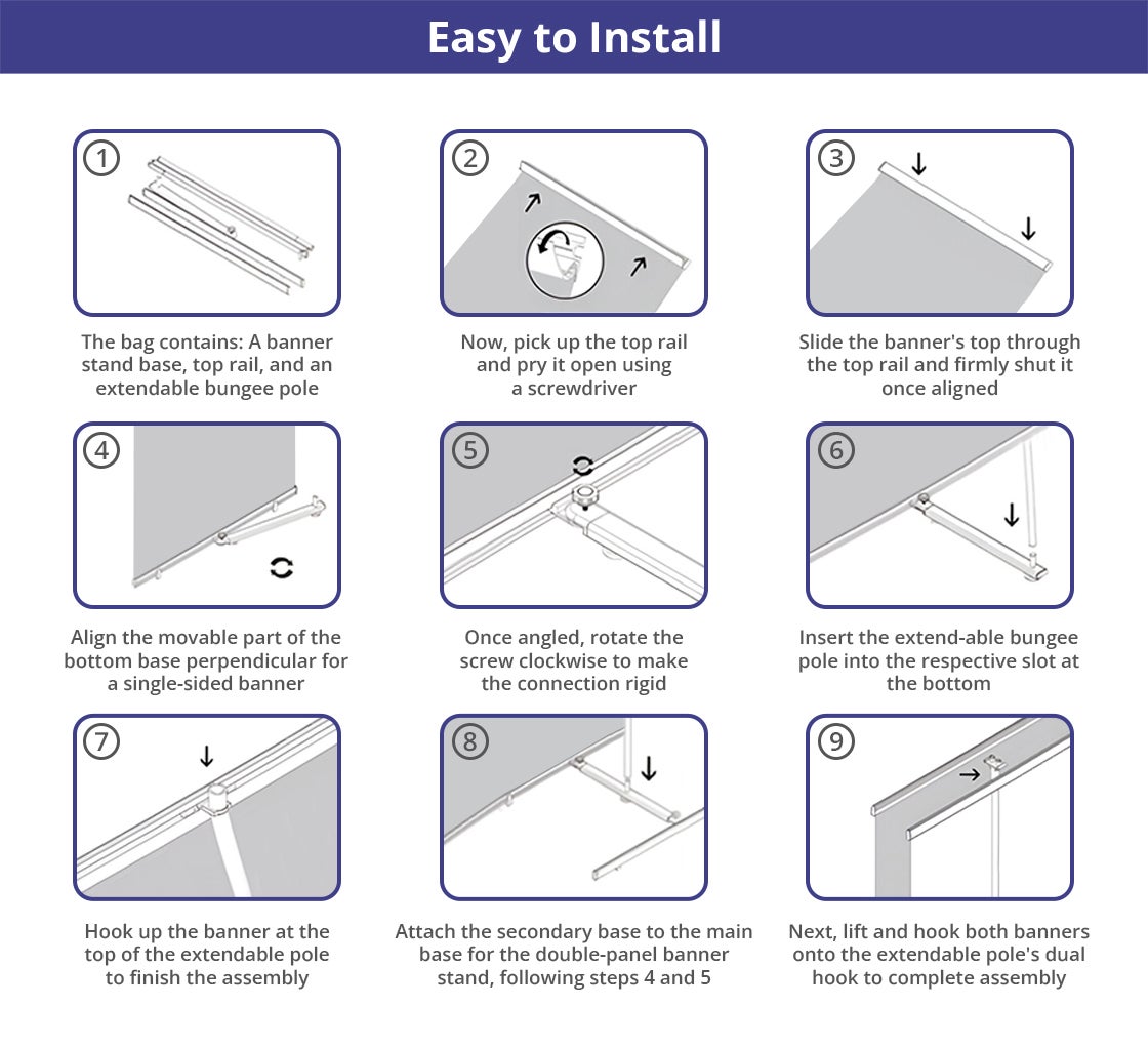 LT Banner Stands Double Sided - 9