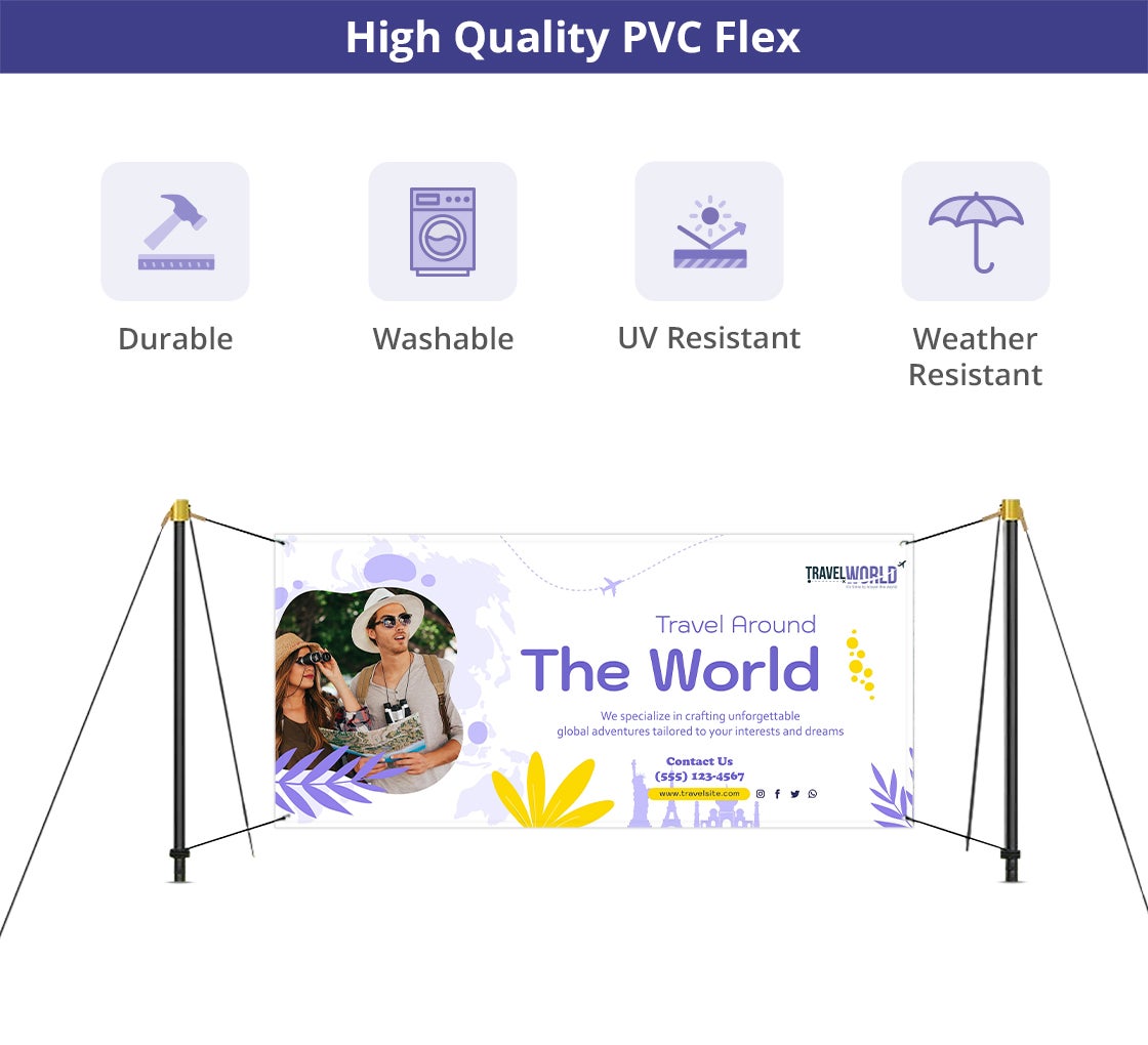 EZ Post Banner Stand – Easy Outdoor Display | BannerBuzz UK
