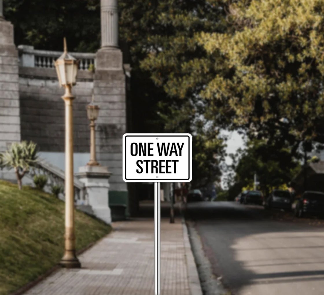 One Way Street Sign Uk