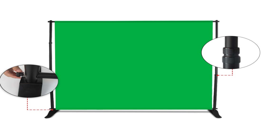 Adjustable Green Screen Background