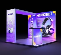 3 m Backlit Exhibition Display - Design 1