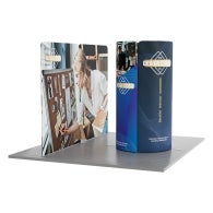 4m Magnetic Modular Fabric Display - Tower Island Shape with Backwall