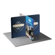 4m Magnetic Modular Fabric Displays - Cross Island Shape