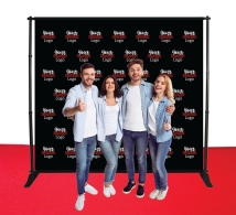 2.7 m x 2.4 m Step and Repeat Adjustable Banner Stands