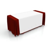 150 cm x 180 cm Table Runners - White