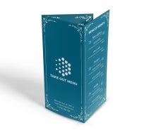 Folded Personalise Takeaway Menu