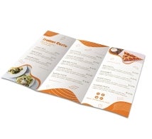 Folded Dine-in Menus