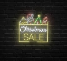 Christmas Sale Neon Sign