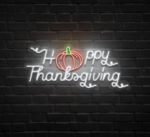 Happy Thanksgiving  Neon Sign