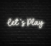 Let's Play Neon Sign