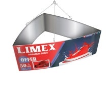 Sky Tube Curved Triangle Hanging Banners