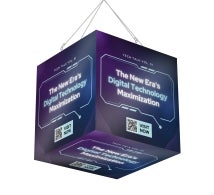 Sky Tube Square Cube Hanging Banners