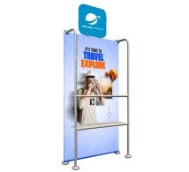 Portable Display Shelves with Head